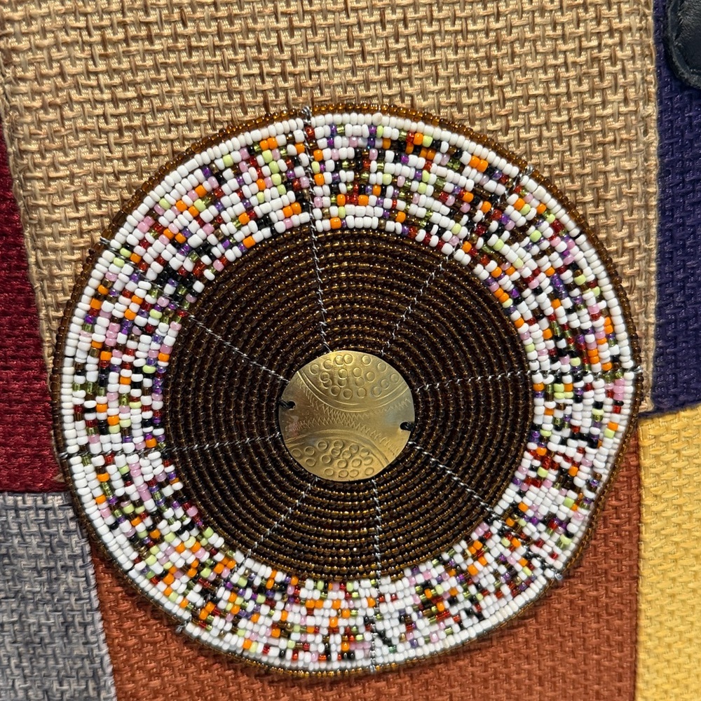 Authentic Ghanean Colorful Patchwork Tote Bag - image 6